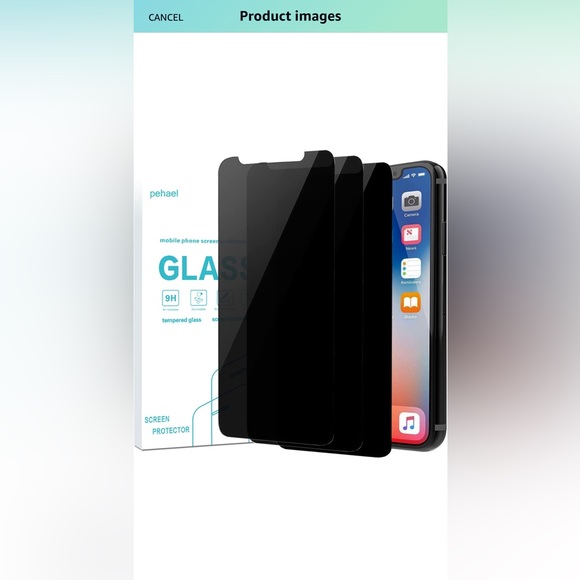 iPhone X Screen Protector Glass - Picture 2 of 9